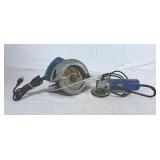 Bosch 480 W Angle Grinder & Makita 185mm Circular