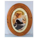 Vintage Bubble Glass Framed Print - 24.5"Hx19"W