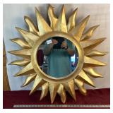 Ornate Styrofoam Sun Mirror