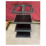 Heavy Metal and Wood Stereo Stand