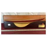 Unique Boat Hull Wall Shelf, Columbia 1901 USA