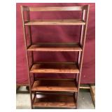 Nice Solid Knotty Pine Collapsible Bookshelf
