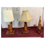 Unique Live Edge Lamps & A Candleholder