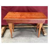 Unique Handmade Table with Cypress Edge Legs