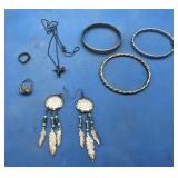 Gold & Sterling & Costume Jewelry Lot