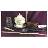 Vintage Soup Tureen & Assorted Kitchen Ware