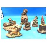 6 Various Size Tom Clark Gnomes