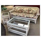 Wonderful Three-Piece Wicker Patio Set
