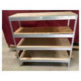 Heavy Duty Metal & Wood Shelving Unit