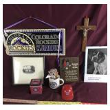Lot of Sports Memorabilia and Religious Pictures