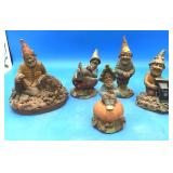 5 Medium Size Tom Clark Gnomes