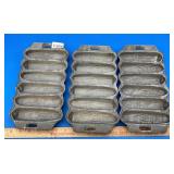 3 Cast Iron Corn Holders