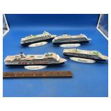Models of 8 Ships in the Holland America Line