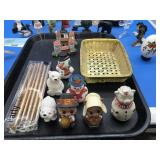 Salt & Pepper Shakers & Assortment of Small