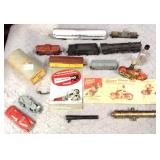 Vintage Schuco Motorcycle Trains Cannon Barrels