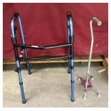 Walker & a Heavy Duty Metal Cane