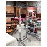 Rolling Commercial Clothes Rack