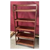 Nice Solid Knotty Pine Collapsible Bookshelf