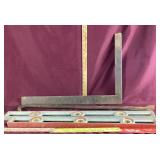 Lot of Levels, Framing Square & Crowbar