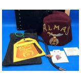 Vintage Shriners Fez And Memorabilia