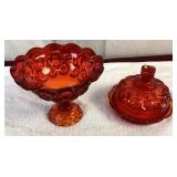 Gorgeous Vintage Amberina Glass