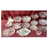 Assortment Of Glass And Crystal Pieces Including