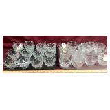 Assortment Of Fostoria Cups, 5 Saucers, Creamers