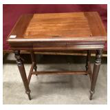 Antique Sewing Machine Table with One Drawer