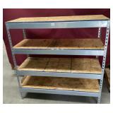 Heavy Duty Metal and Wood Shelving Unit