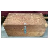 Vintage Pine Trunk with Hasp to Lock