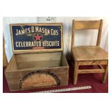 Antique Biscuit And Fancy Cakes Crate, Childï¿½s