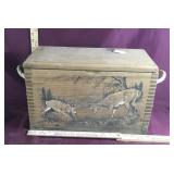 Vintage Wooden Fighting Bucks Crate/Box