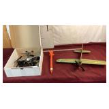 Cox 049 Model Airplane & Estes Rocket, Drone