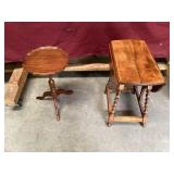 Hard rock, Maple, Drop Leaf Table, Plant Stand