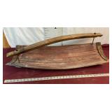 Antique Whiskey Barrel Magazine Rack