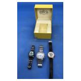3 Ladies Invicta Watches + One Watch Box