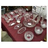 Lot Of Fostoria Depression Glass In American