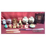 Collectable Oriental Items Include 2 Ginger Jars