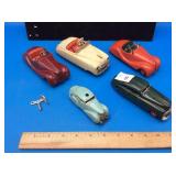 Collection of vintage Schuco windup cars