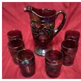 Beautiful Vintage Northwood Carnival Beverage Set