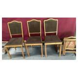 Four Vintage Leg-O-Matic Folding Chairs