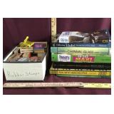 Lot of Stamps and Assorted Books