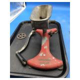 Vintage No Clamp Food Grinder, Shoe Trees &