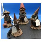 4 Various Size Old Men Tom Clark Gnomes
