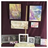 Lot of Motivational Wall Signs/Art