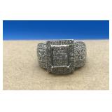 14K White Gold Park Avenue 3/4 Carat Diamond Ring