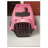 Small Pink Plastic Pet Travel Cage