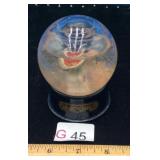 Black Americana Watermelon Boy Snow Globe