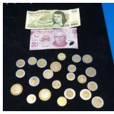 Currency and Coins from Mexico