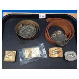 Vintage Boys Scout and Other Belts & Buckles